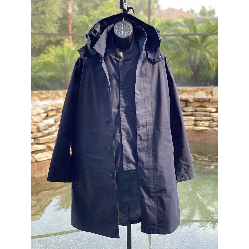Lacoste Men's 3-in-1 Lightweight Water Resistant Parka Jacket, Dark Grey M